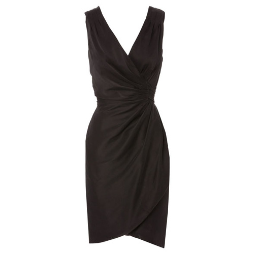 WAYNE COOPER - Side Tie Wrap Dress (13003 - Black)