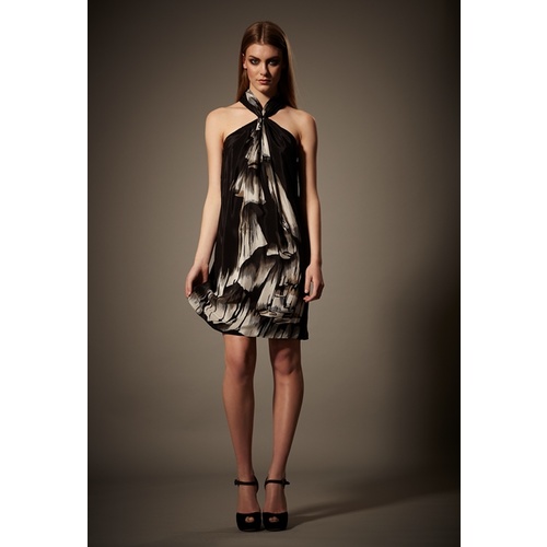 WAYNE COOPER - Halter Toggle Dress (13101 - Black Multi)