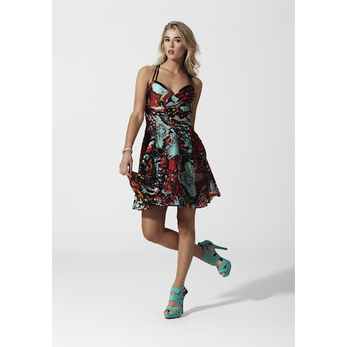 COOPER ST - Silk Oceanography Dress (5CS3211 - Multi)